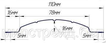 Евроштакетник «Гарда» Темный дуб - фото 2 - id-p88901357