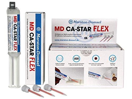 Двухкомпонентный клей на метоксиэтилцианоакрилат MD CA-STAR 2K FLEX - фото 1 - id-p88903382