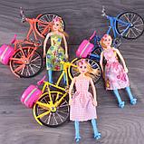 Кукла на велосипеде с собачками, свет, звук, движение, фото 7