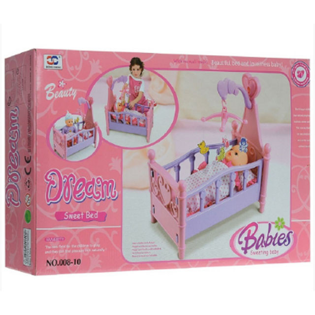 Кроватка для куклы с каруселькой Dream Sweet Bed 008-10 - фото 3 - id-p89044835