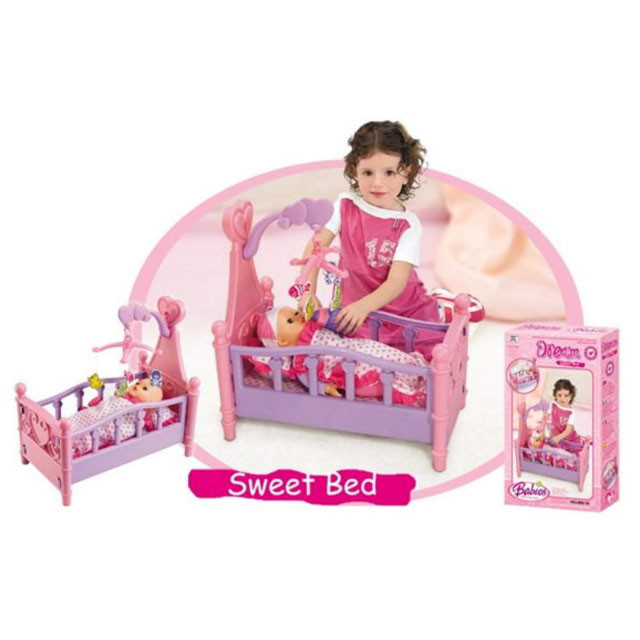 Кроватка для куклы с каруселькой Dream Sweet Bed 008-10 - фото 2 - id-p89044835