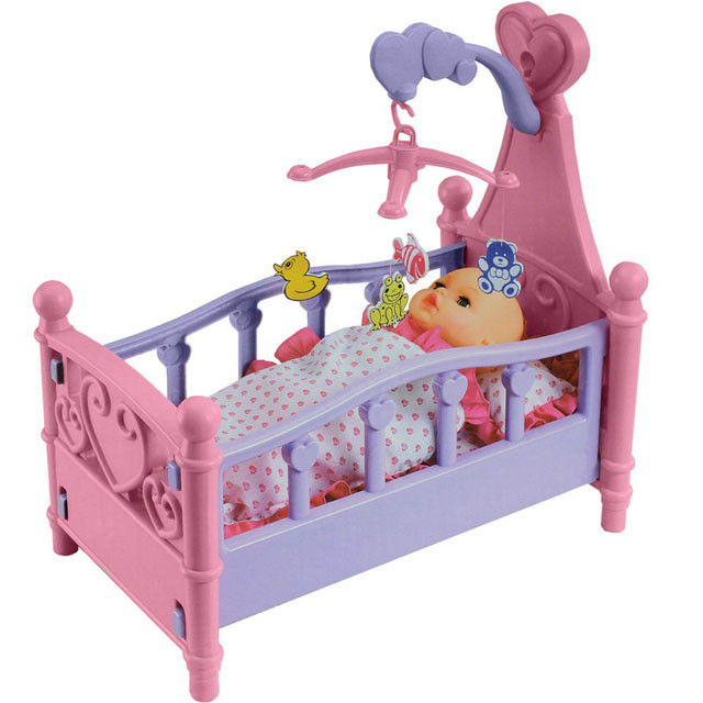 Кроватка для куклы с каруселькой Dream Sweet Bed 008-10 - фото 1 - id-p89044835