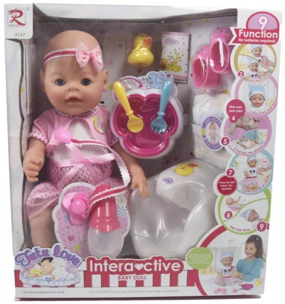 Интерактивная кукла-пупс Baby Doll, 9 функций, 42 см - фото 1 - id-p89045415