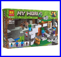 Конструктор My world Лего Майнкрафт Пещера зомби