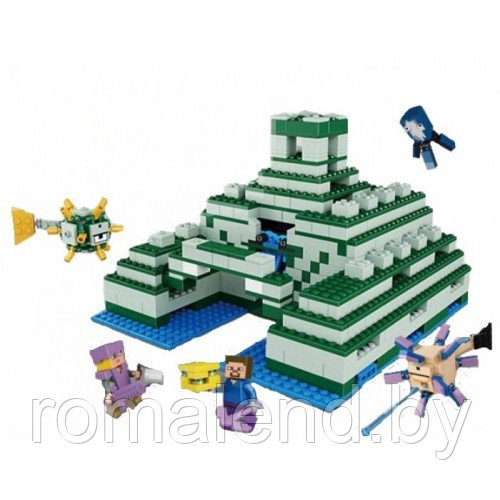 Конструктор My world Лего Майнкрафт Пирамида в океане - фото 3 - id-p89050865