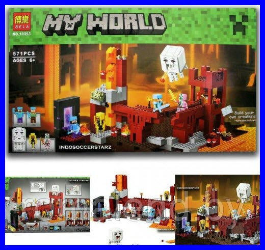 Конструктор My world Лего Майнкрафт Подземная крепость