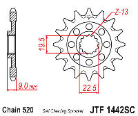 Звездочка ведущая JTF1442.13SC зубьев