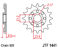 Звездочка ведущая JTF1441.13SC зубьев