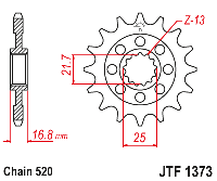 Звездочка ведущая JTF1373.15 зубьев