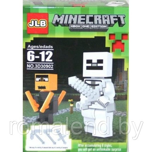 Набор мини-фигурок Minecraft 8 штук - фото 3 - id-p89051579
