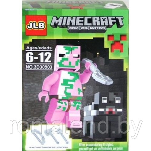 Набор мини-фигурок Minecraft 8 штук - фото 4 - id-p89051579