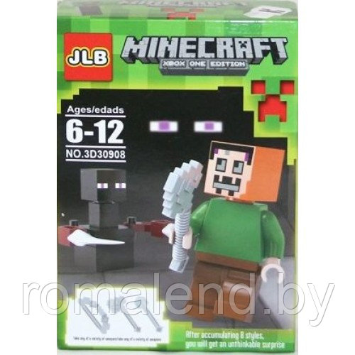 Набор мини-фигурок Minecraft 8 штук - фото 6 - id-p89051579