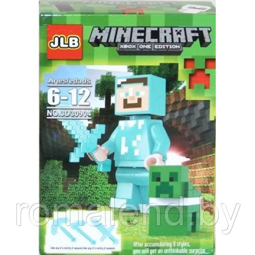 Набор мини-фигурок Minecraft 8 штук - фото 7 - id-p89051579