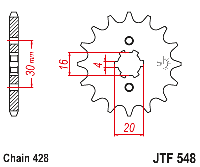 Звездочка ведущая JTF548.14 зубьев