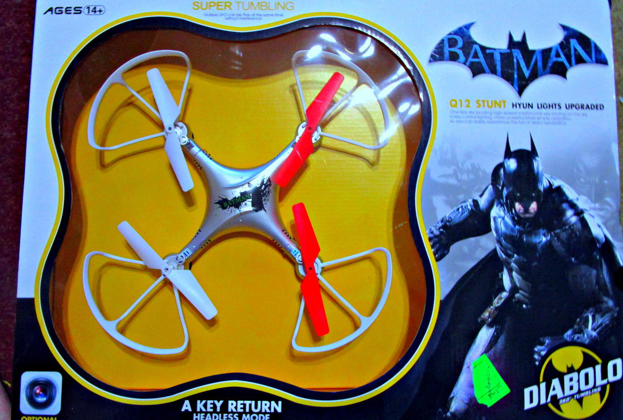 Квадрокоптер "Бэтмен" Q12 с возможностью установки камеры - фото 1 - id-p89067714
