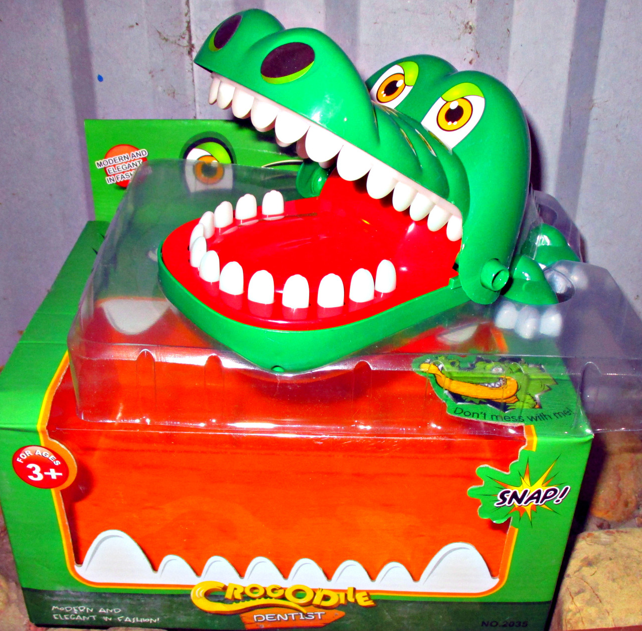 Большая Игрушка-ловушка Крокодил стоматолог Зубы крокодила 25 см - фото 2 - id-p89077162