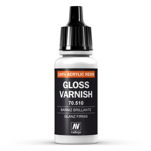 Лак глянцевый акриловый (Gloss Varnish), 17мл, Vallejo