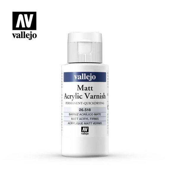 Покрывной матовый лак Vallejo PERMANENT MAT VARNISH, 60мл.