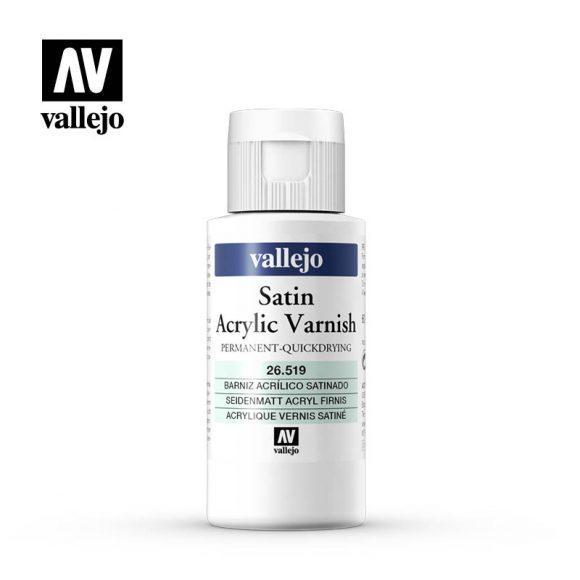 Покрывной сатиновый лак Vallejo PERMANENT SATIN VARNISH, 60мл.
