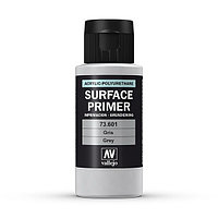 Грунт Surface Primer акриловый полиуретановый, серый (Grey), 60 мл, Vallejo