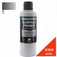 Грунт Surface Primer акриловый полиуретановый, серый (Grey), 200 мл, Vallejo, фото 2