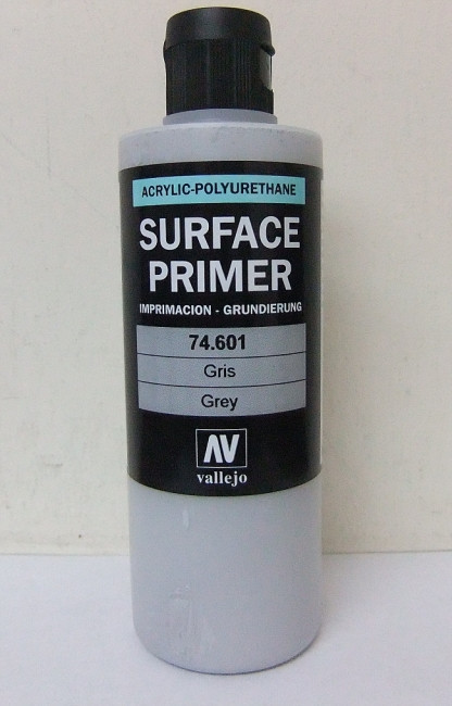 Грунт Surface Primer акриловый полиуретановый, серый (Grey), 200 мл, Vallejo - фото 3 - id-p89080515