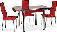 Стол обеденный SIGNAL GD082 красный