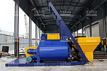 Двухвальный бетоносмеситель БП-2Г-1500с (со скипом) ZZBO, фото 3