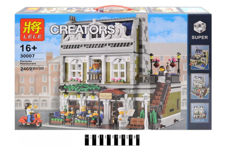 Конструктор Lele 30007 Creators Парижский Ресторан (аналог Lego Creator Exclusive 10243) 2469 д