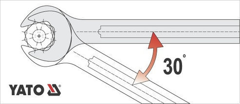 Ключ комбинированный 13 мм "САТИН", YATO, фото 3