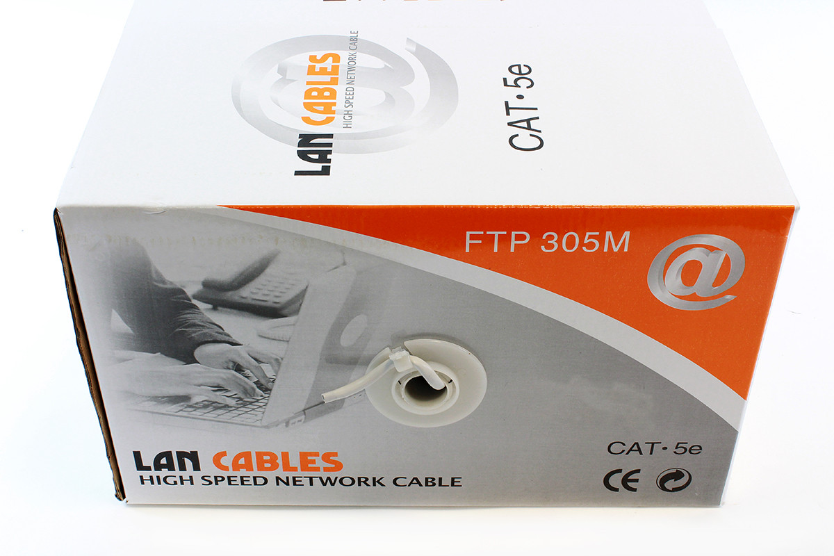 Сетевой кабель патч-корд CAT 5E FTP 305 м ЭКРАНИРОВАННЫЙ SiPL - фото 2 - id-p89116802