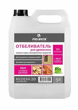 Отбеливатель древесины MEDERA 20 Concentrate 1:1 5л.