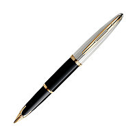 Waterman Carene De Luxe Black / Silver F