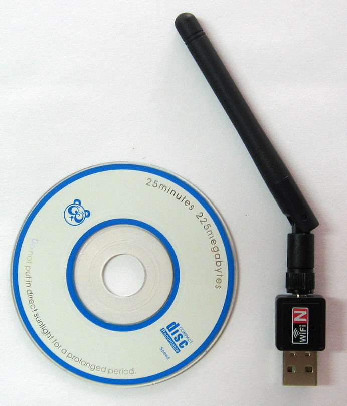 Wi-Fi USB-адаптер (802.11b/g/n, 300Mbps), съёмная антенна - фото 2 - id-p89156111