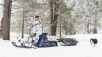 Мотобуксировщики по снегур Мухтар 15 с лыжным модулем
