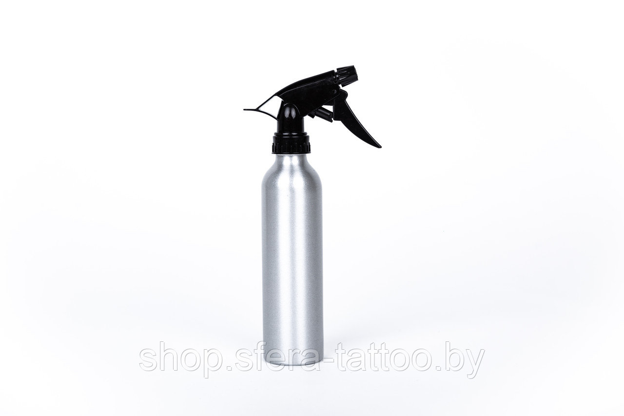 Бутылка распылитель Spray-Bottle стальной 360 мл ( Спрей Батл) серебро - фото 1 - id-p89173375