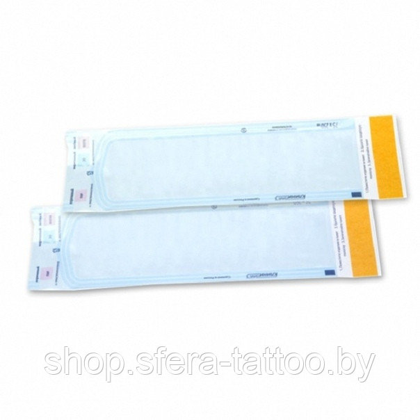 Пакет для стерилизации в автоклаве с индикатором стерильности, размер 100мм х 200мм - фото 1 - id-p89173366