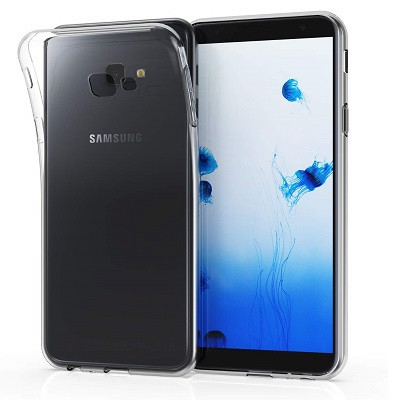 Силиконовый чехол Becolor TPU Case 0.6mm прозрачный для Samsung J4 Plus (2018) - фото 1 - id-p89168500