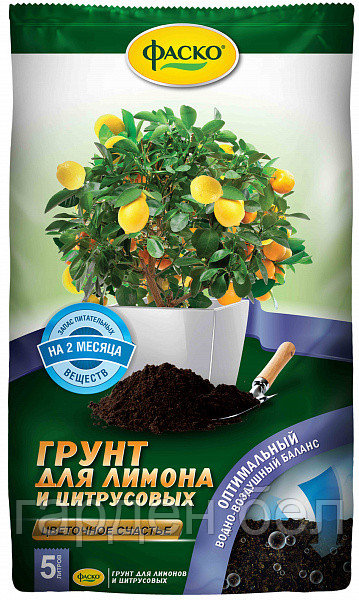 Грунт для лимона и цитрусовых Фаско Цветочное счастье 5л
