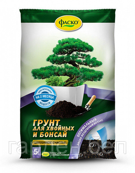 Грунт для хвойных и бонсай Фаско Цветочное счастье 5л