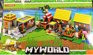 Конструктор My World Деревня (аналог Lego Minecraft 21128) 1170 деталей