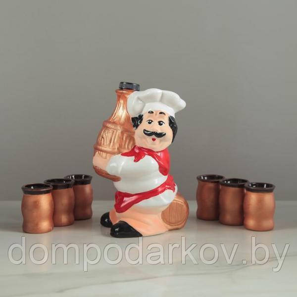 Штоф с рюмками "Повар" 7 предметов, 0,7 л