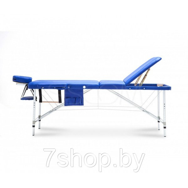 Массажный стол Body Fit складной 3-с алюминиевый XXL синий - фото 1 - id-p89180123