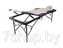 Массажный стол складной 3-с ал Atlas sport кремово-бордовый
