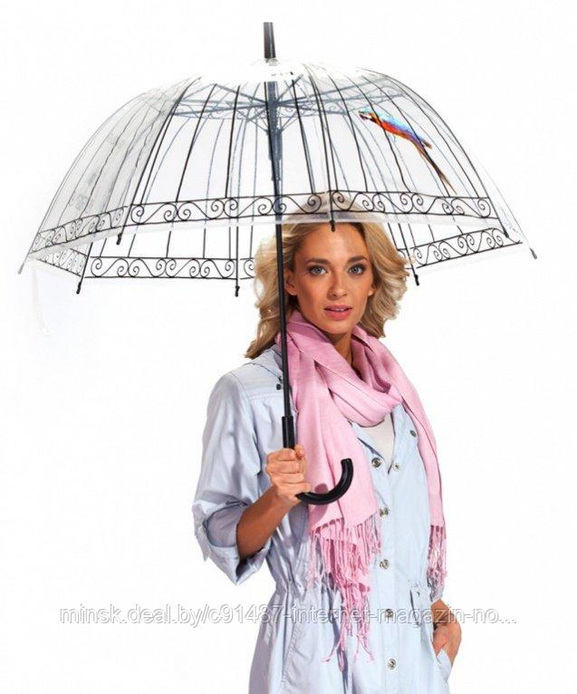 Зонт-трость «ПТАШКА В КЛЕТКЕ» - фото 1 - id-p89192076