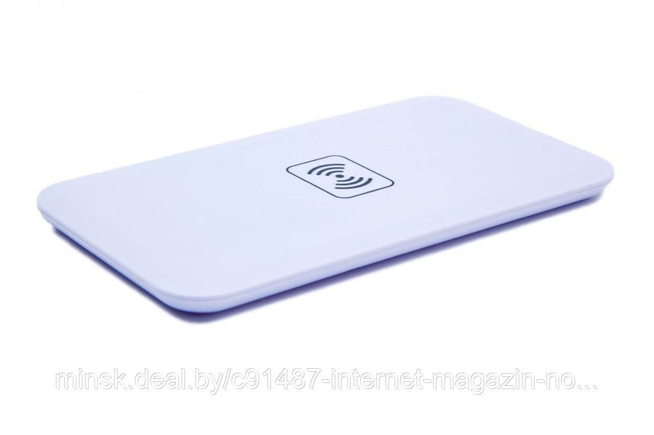 Аккумулятор беспроводной плоский для смартфонов с Micro USB разъемом, белый - фото 3 - id-p89192280