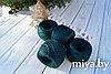 Слонимская пряжа цвет 960 т. зелень полушерсть 30 шерсть, 70 ПАН, фото 2