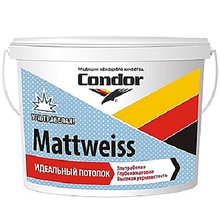 Краска для потолков Condor Mattweiss 22,5 кг