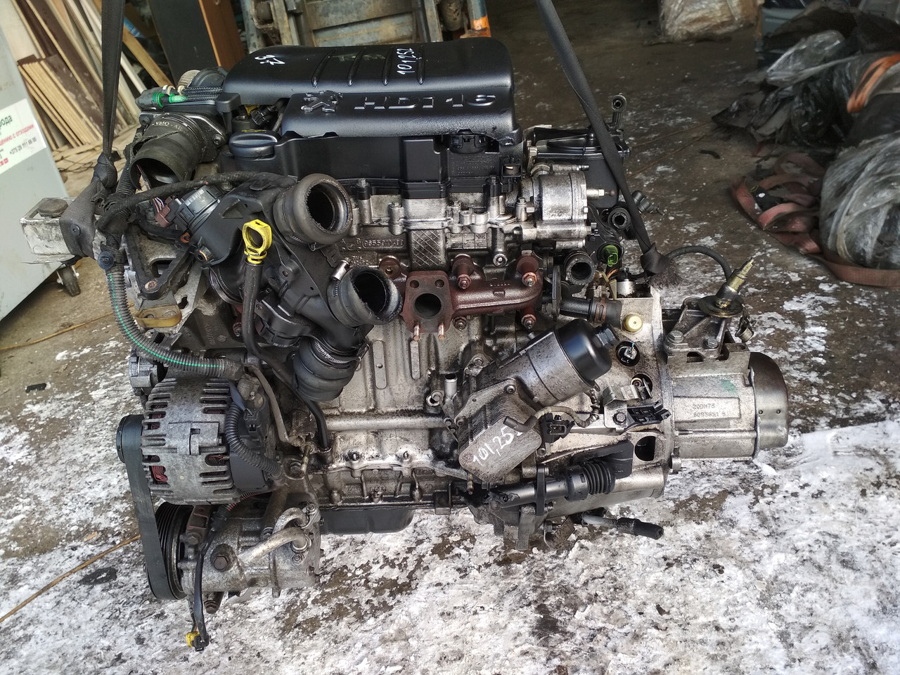 Комплектный двигатель Citroen Berlingo 1.6 дизель,(9HZ DV6TED4) 2010г, 80 KW (109 HP) - фото 3 - id-p89212665