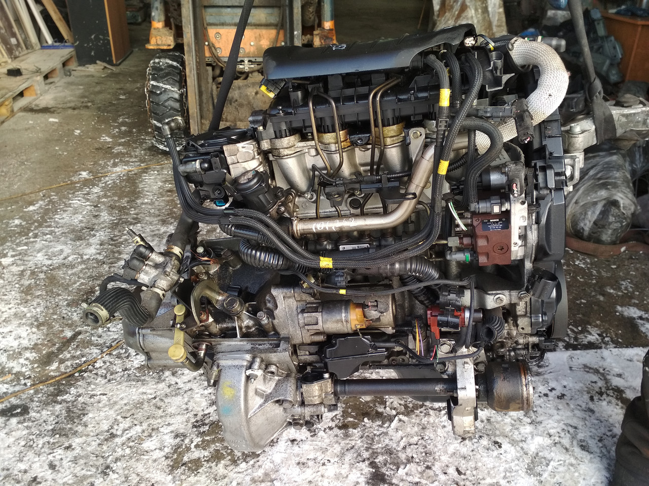 Комплектный двигатель Citroen Berlingo 1.6 дизель,(9HZ DV6TED4) 2010г, 80 KW (109 HP) - фото 5 - id-p89212665